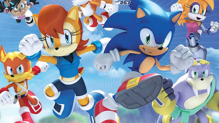 Sonic the Hedgehog, Video Games, Sega, Archie Comics, HD wallpaper