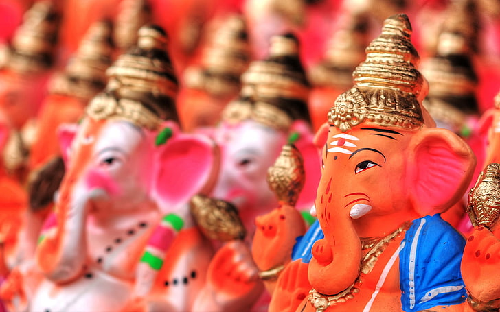 Lord Ganesh Statues For Gifts, Ganesha figurine, Festivals / Holidays, HD wallpaper