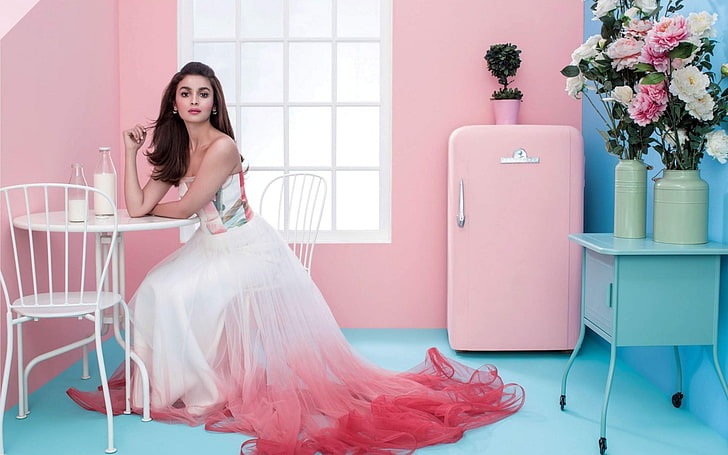 Alia Bhatt Elle India, fashion, young adult, one person, beautiful woman, HD wallpaper