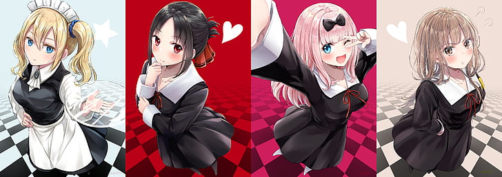 Anime, Kaguya-sama: Love is War, Ai Hayasaka, Chika Fujiwara