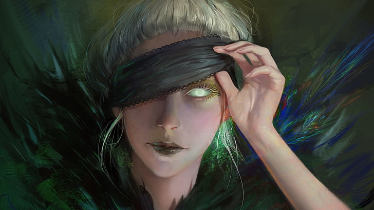 HD wallpaper: Sorceress, art, fantasy, girl, blind, hand, one person,  headshot | Wallpaper Flare