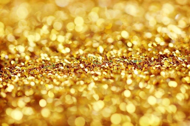 gold-colored accessories, background, texture, sequins, shiny, HD wallpaper
