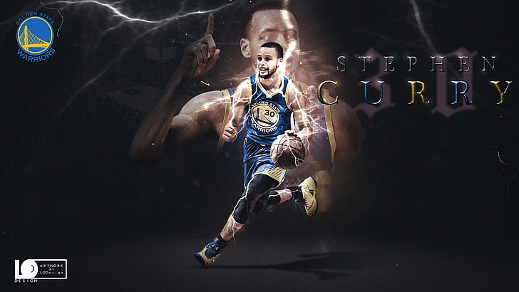 Stephen Curry 2017 Playoffs-2017 NBA Poster Wallpa.., Stephen Curry