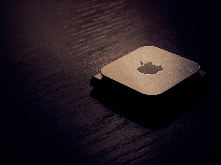 Apple Mac Mini, processor, cpu, wood, iron, black Color, wood - Material, HD wallpaper