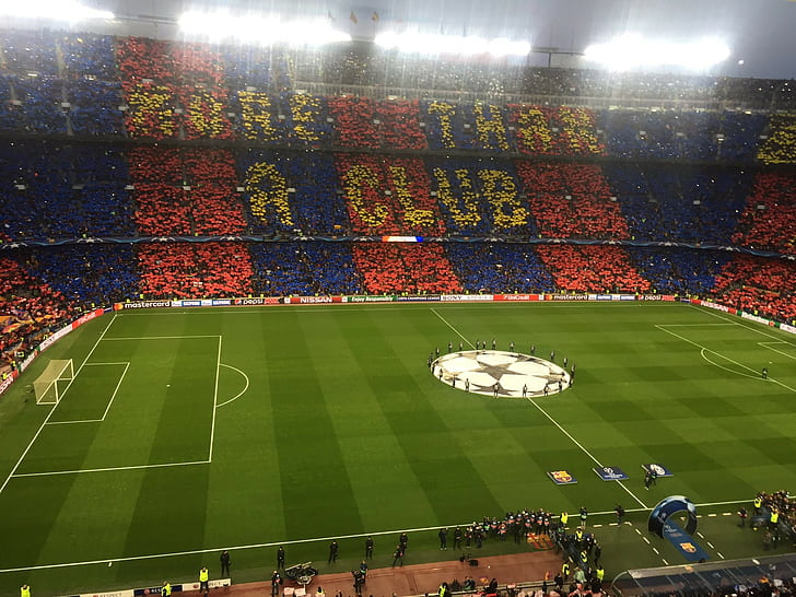 FC Barcelona, Camp Nou, soccer clubs, HD wallpaper
