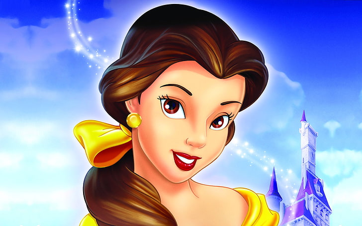 HD wallpaper: Belle Disney Princess, Disney Beauty and the Beast