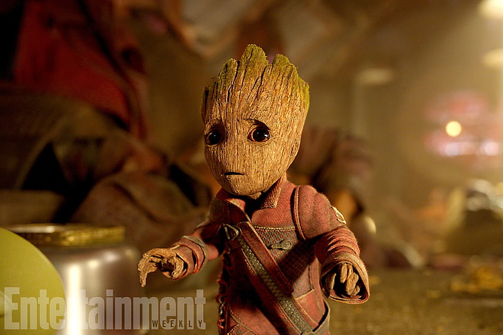 Guardians of the Galaxy Vol. 2, Groot, Marvel Cinematic Universe, HD wallpaper