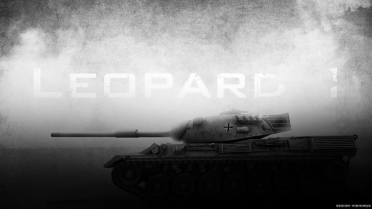 grey leopard battle tank wallpaper, dark, world of tanks, wot HD wallpaper