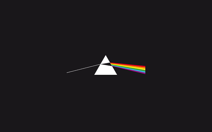 Pink Floyd, minimalism, rock music, The Dark Side of the Moon, HD wallpaper