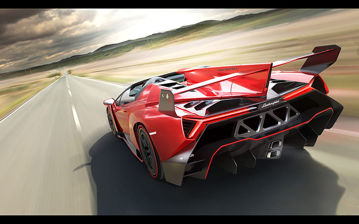 Roadster, Lamborghini, 2014, Veneno, HD wallpaper