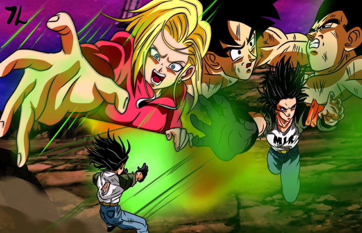 HD wallpaper: Dragon Ball, DBS, Son Goku, Vegeta, Android 18, Android 17 |  Wallpaper Flare