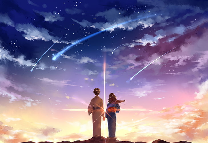HD wallpaper: shooting stars, Anime, Your Name., Kimi No Na Wa., Mitsuha  Miyamizu | Wallpaper Flare