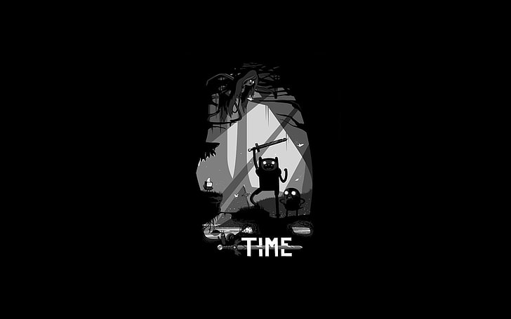 HD wallpaper: Adventure Time digital wallpaper, dark, Jake, Finn, night,  vector | Wallpaper Flare