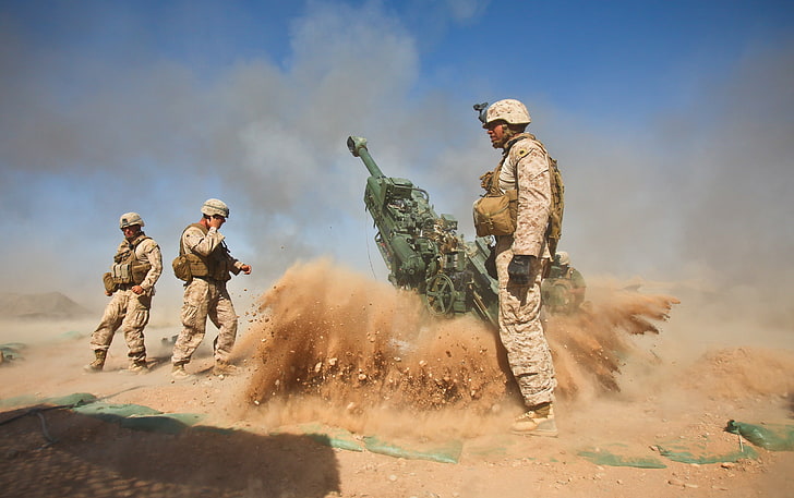 desert usmc us marines corps artillery 4040x2538  Nature Deserts HD Art