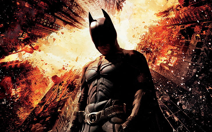 Christian Bale Dark Knight Rises, batman illustration, HD wallpaper