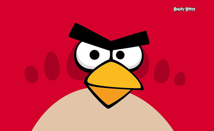 Angry Birds - Red Bird, red Angry Birds digital wallpaper, Games