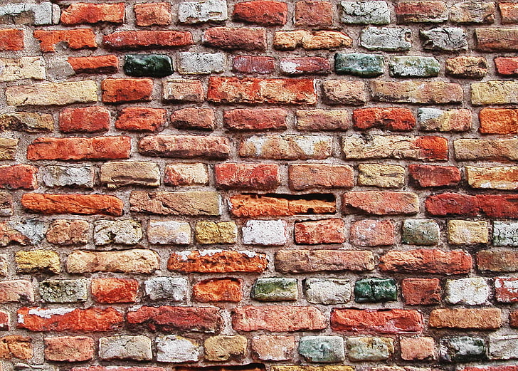 brown brick wall wallpaper, bricks, background, stone, texture, HD wallpaper