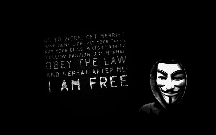 I Am Free, dom quote, life advice, background, joker