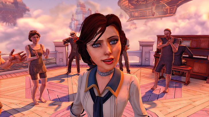 black haired female game character, video games, BioShock Infinite, HD wallpaper