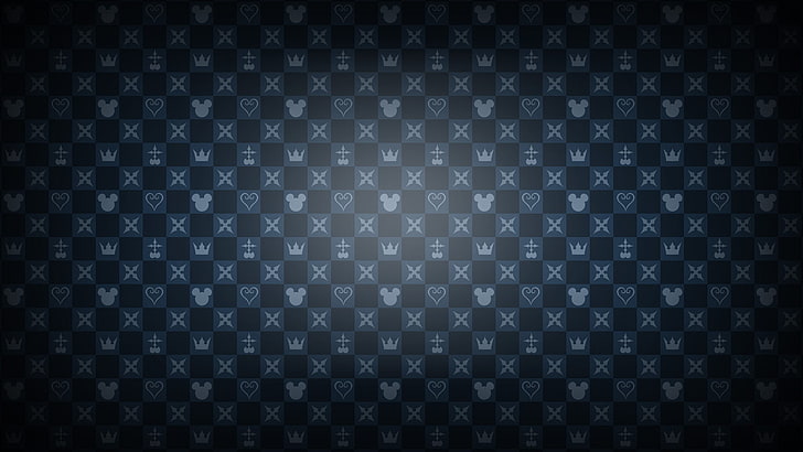 blue patterns 1920x1080  Video Games Kingdom Hearts HD Art