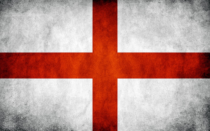 red and white cross wallpaper, england, flag, texture, symbol, HD wallpaper