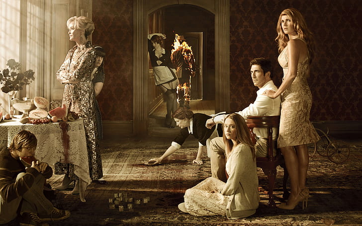 American Horror Story TV Series, group of people, women, human representation, HD wallpaper