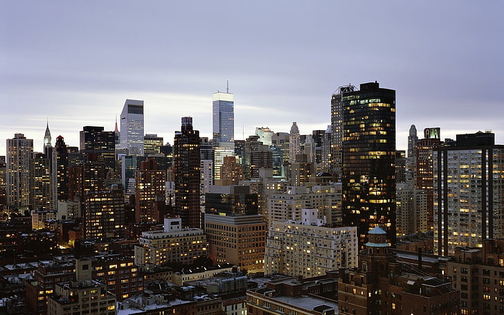 New York City, USA, cityscape, skyscraper, building exterior, HD wallpaper