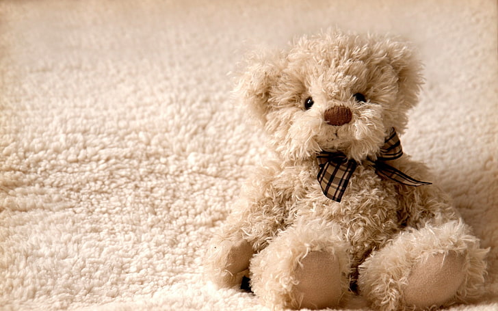 bears, bokeh, children, cute, mood, teddy, toy, domestic animals, HD wallpaper