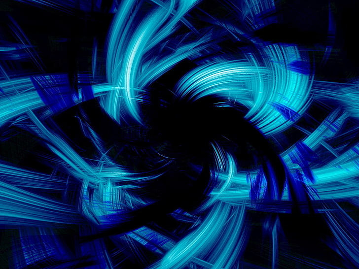 HD wallpaper: blue and black portal, neon, lines, stripes, dark, abstract,  backgrounds | Wallpaper Flare