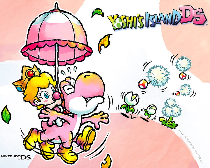 Mario, Yoshi's Island Ds, Princess Peach, HD wallpaper