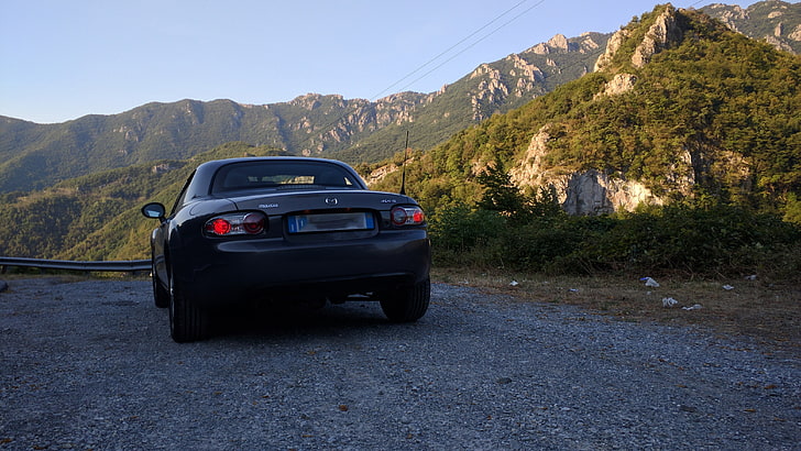 Italy, Liguria, Mazda MX-5 , landscape, car, Trip, mode of transportation