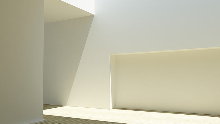 white painted wall, abstract, minimalism, bright, shapes, beige, HD wallpaper