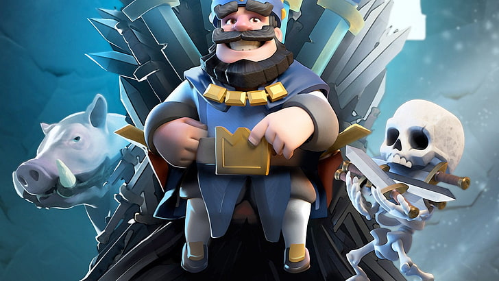 Video Game, Clash Royale, front view, representation, real people