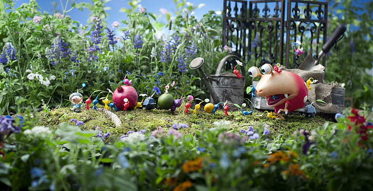 Video Game, Hey! Pikmin, plant, representation, flower, art and craft, HD wallpaper