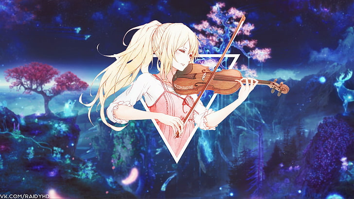 480x854 Shigatsu Wa Kimi No Uso Playing Violin Android One HD 4k