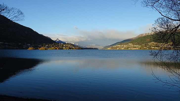 body of water, Queenstown, New Zealand, lake, sky, scenics - nature, HD wallpaper