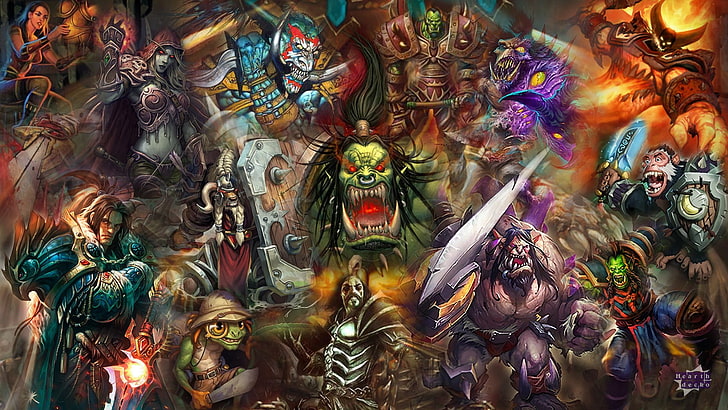 World Warcraft wallpaper, Hearthstone, warrior, King Varian Wrynn, HD wallpaper