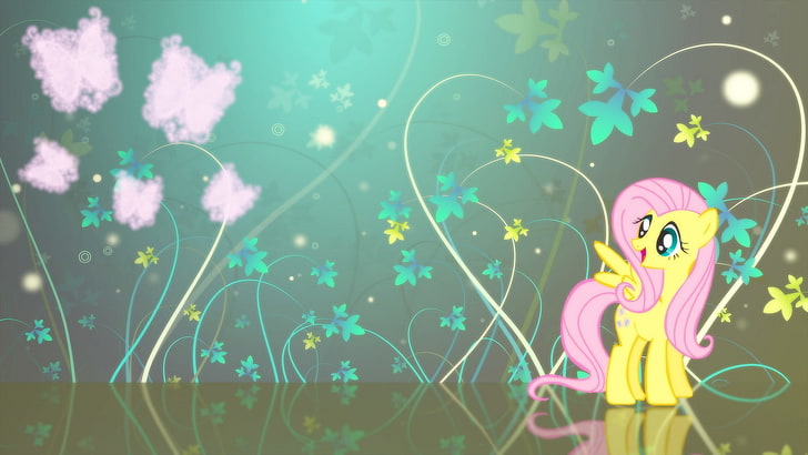 My Little Pony, Fluttershy, creativity, multi colored, art and craft, HD wallpaper
