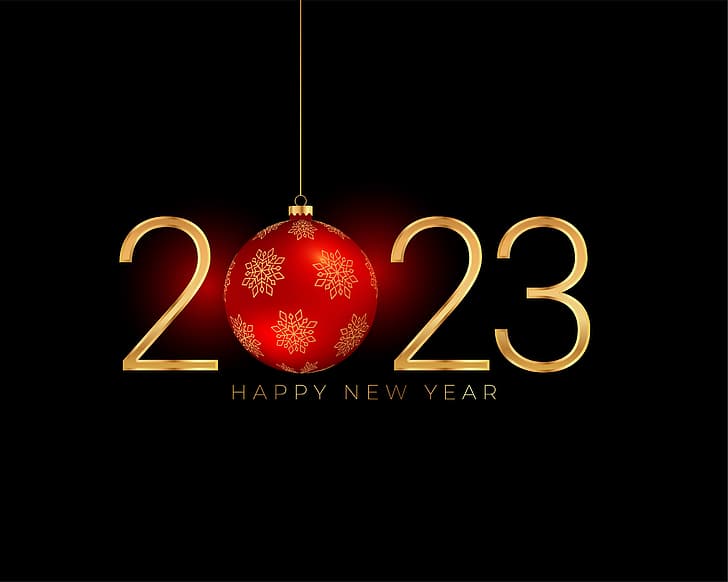 2023 (Year), New Year, holiday, Christmas, HD wallpaper
