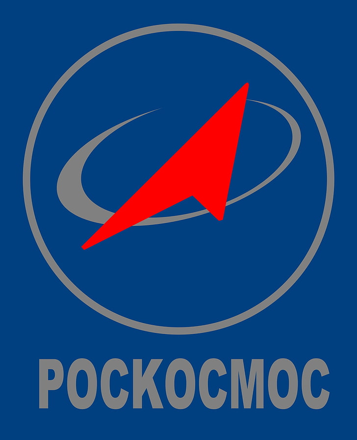 agency, blue, logo, roscosmos, russia, russian, space, HD wallpaper