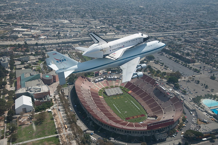 Space Shuttles, Space Shuttle Endeavour, Airplane, Los Angeles, HD wallpaper