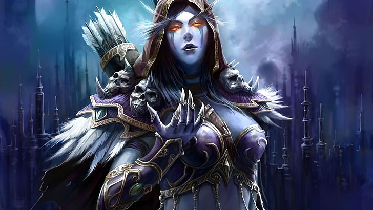 Sylvanas Windrunner,  World of Warcraft, video games, fantasy girl, HD wallpaper