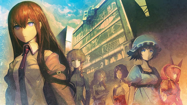 Steins;Gate, Huke (artist), Makise Kurisu, Amane Suzuha, Faris Nyannyan, HD wallpaper