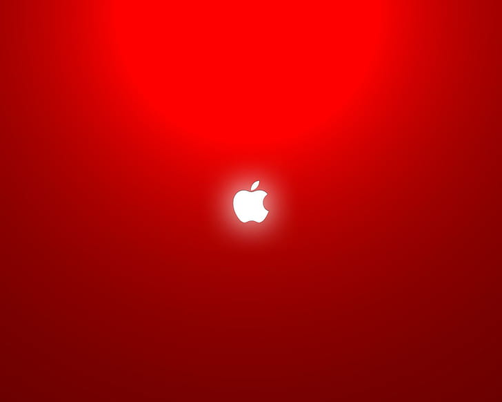 Technology, Apple, Phone, Red Color, Simple Background, Art Design, IOS, apple logo