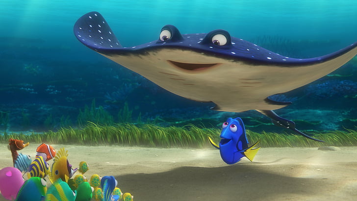 Movie, Finding Dory, Dory (Finding Nemo), Mr. Ray (Finding Nemo), HD wallpaper