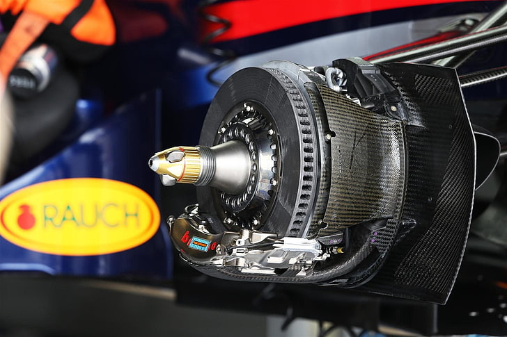 black steel motor engine, Formula 1, Red Bull, technology, close-up, HD wallpaper