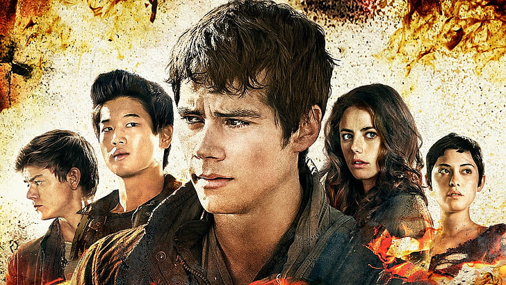 maze runner the scorch trials, group of people, young adult, HD wallpaper