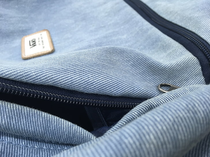 vans, backpacks, jeans, blue, clothing, textile, indoors, close-up