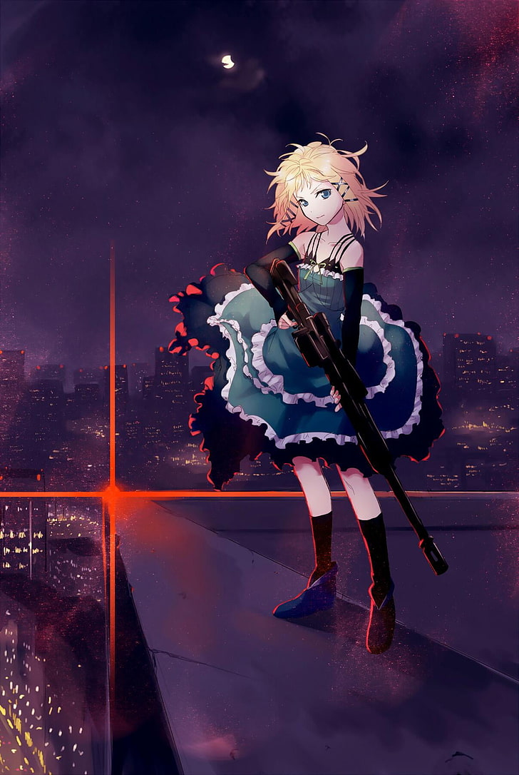 Black Bullet, anime girls, Tina Sprout, one person, full length, HD wallpaper