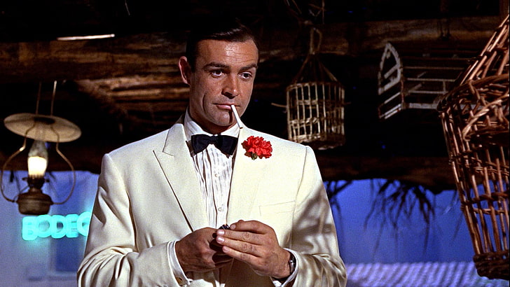 movies, James Bond, Sean Connery, one person, indoors, adult, HD wallpaper
